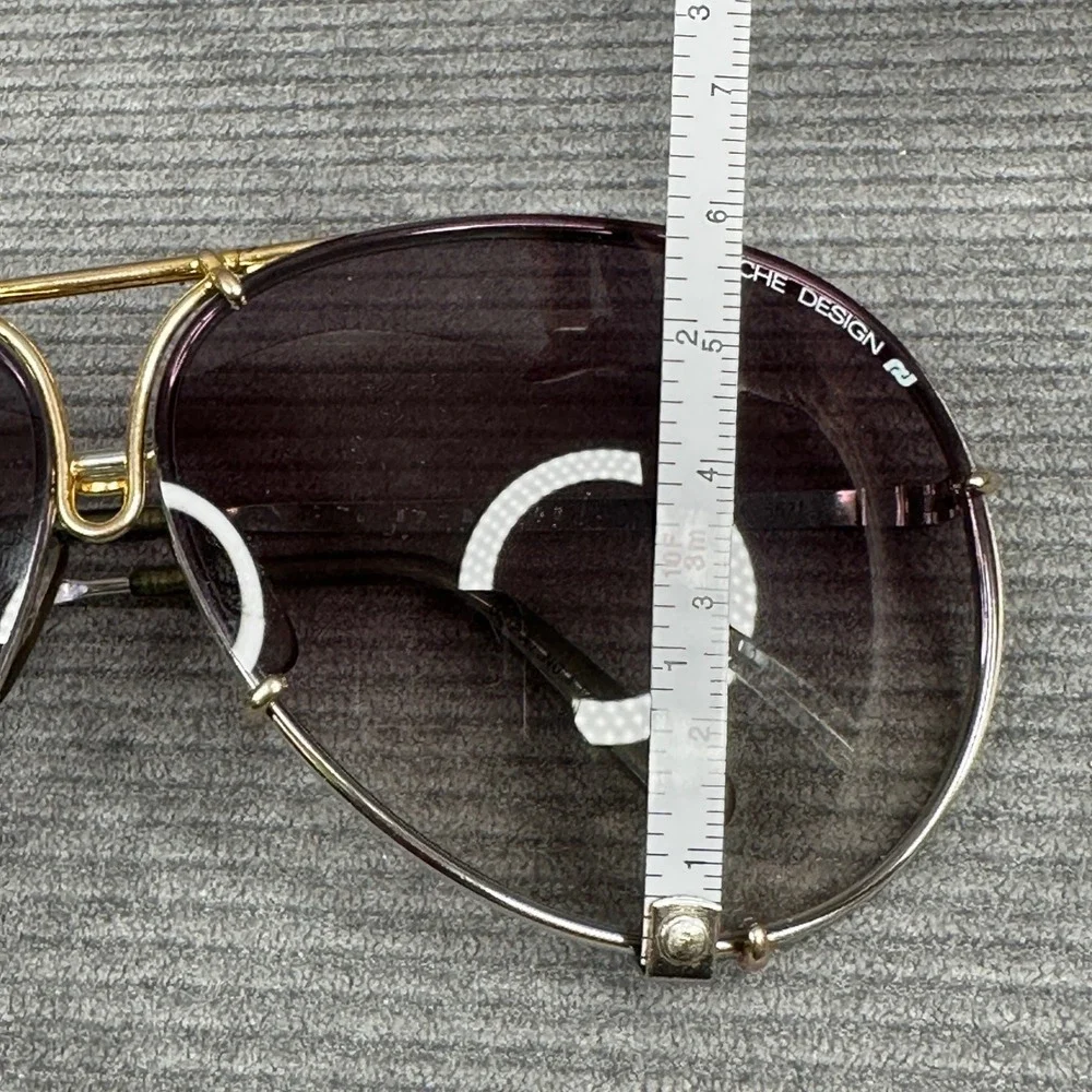 Carrera Porsche Design 5621 Vintage Aviator Sunglasses Gold Silver Austria Case